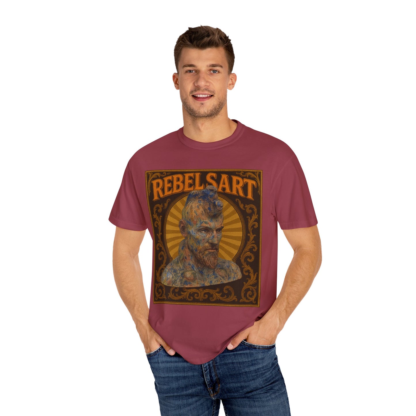 Artistic Graphic T-shirt for Creatives, Rebel Vibe Tee, Unique Art Wear, Gift for Artists, Stylish Casual Wear, RebelSart Collection