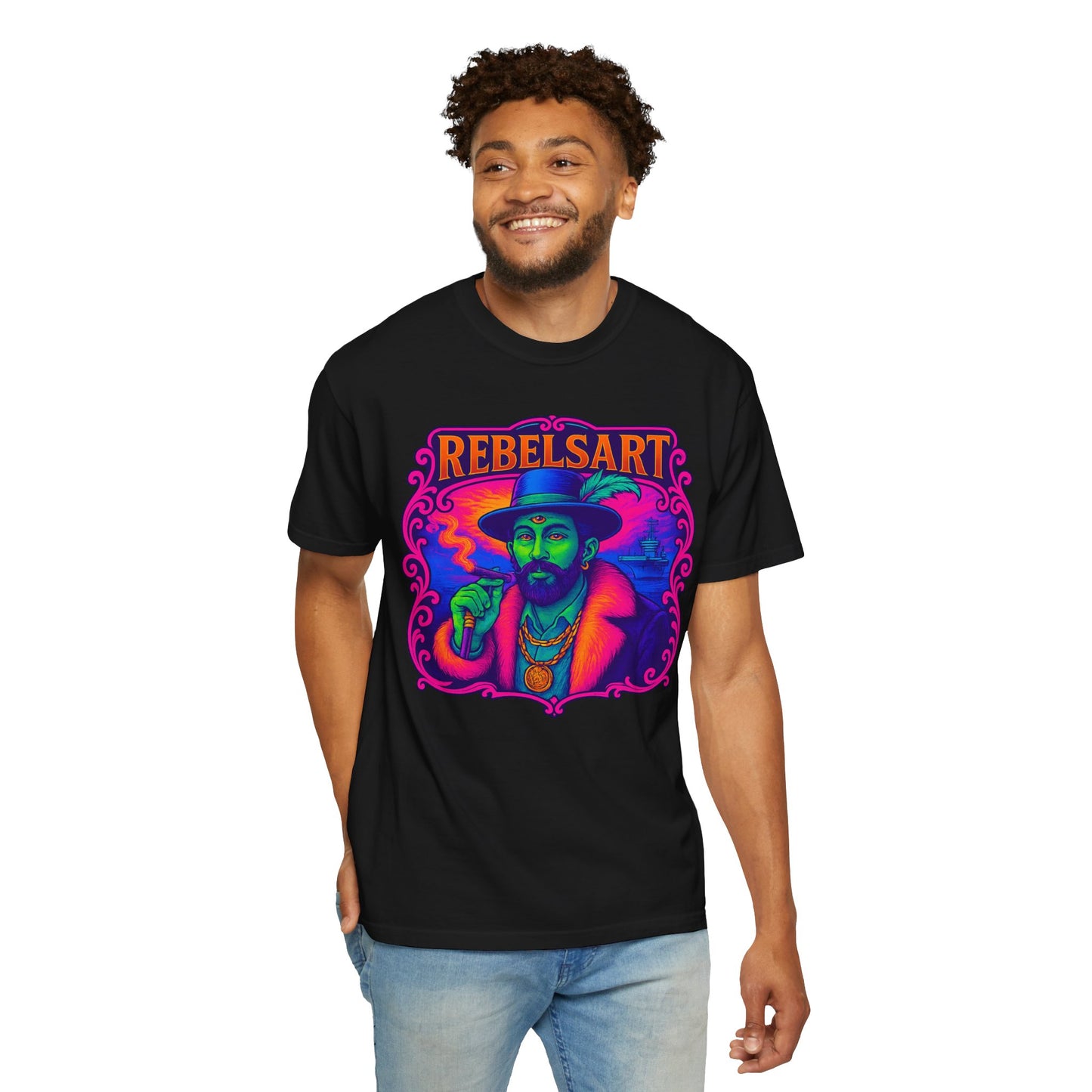 Vibrant Rebel Art T-Shirt | Unisex Vintage Style Tee for Art Lovers, Unique Gift for Festivals, Bohemian Fashion, Trendy Streetwear