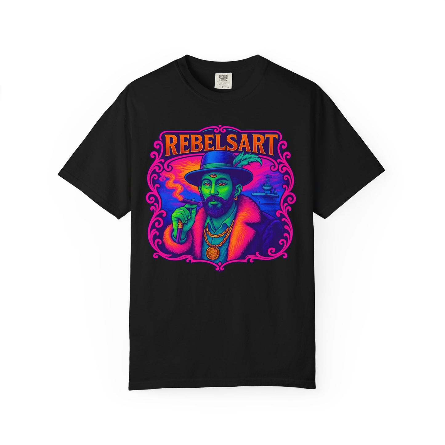 Vibrant Rebel Art T-Shirt | Unisex Vintage Style Tee for Art Lovers, Unique Gift for Festivals, Bohemian Fashion, Trendy Streetwear