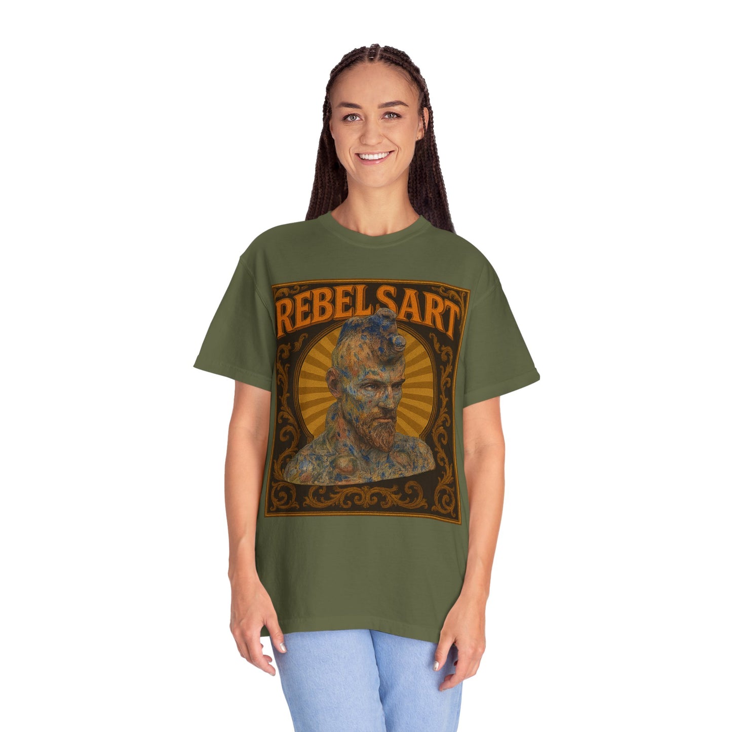 Artistic Graphic T-shirt for Creatives, Rebel Vibe Tee, Unique Art Wear, Gift for Artists, Stylish Casual Wear, RebelSart Collection
