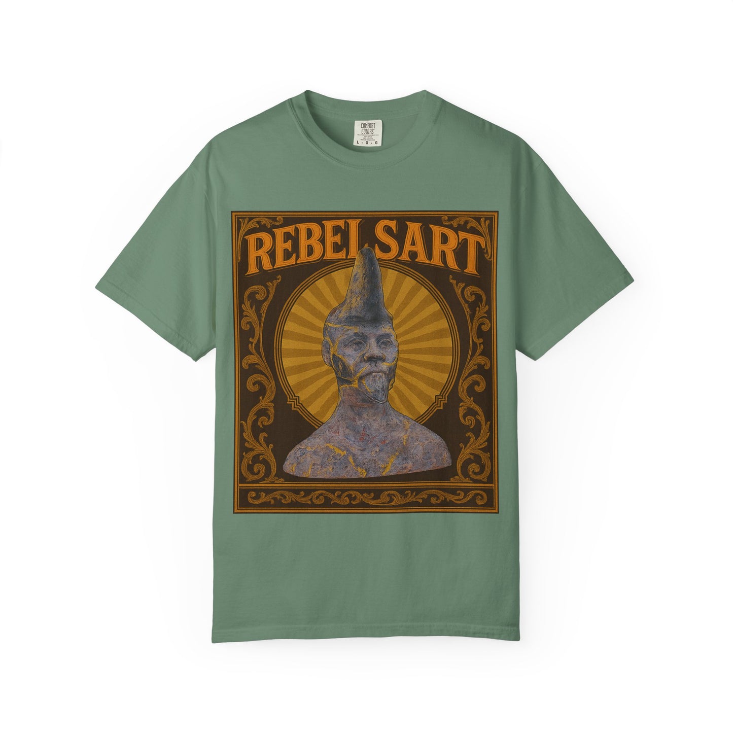 Rebel Art Unisex Garment-Dyed T-shirt, Vintage Graphic Tee, Bohemian Style Top, Unique Gift, Art Lover Apparel, Casual Everyday Wear