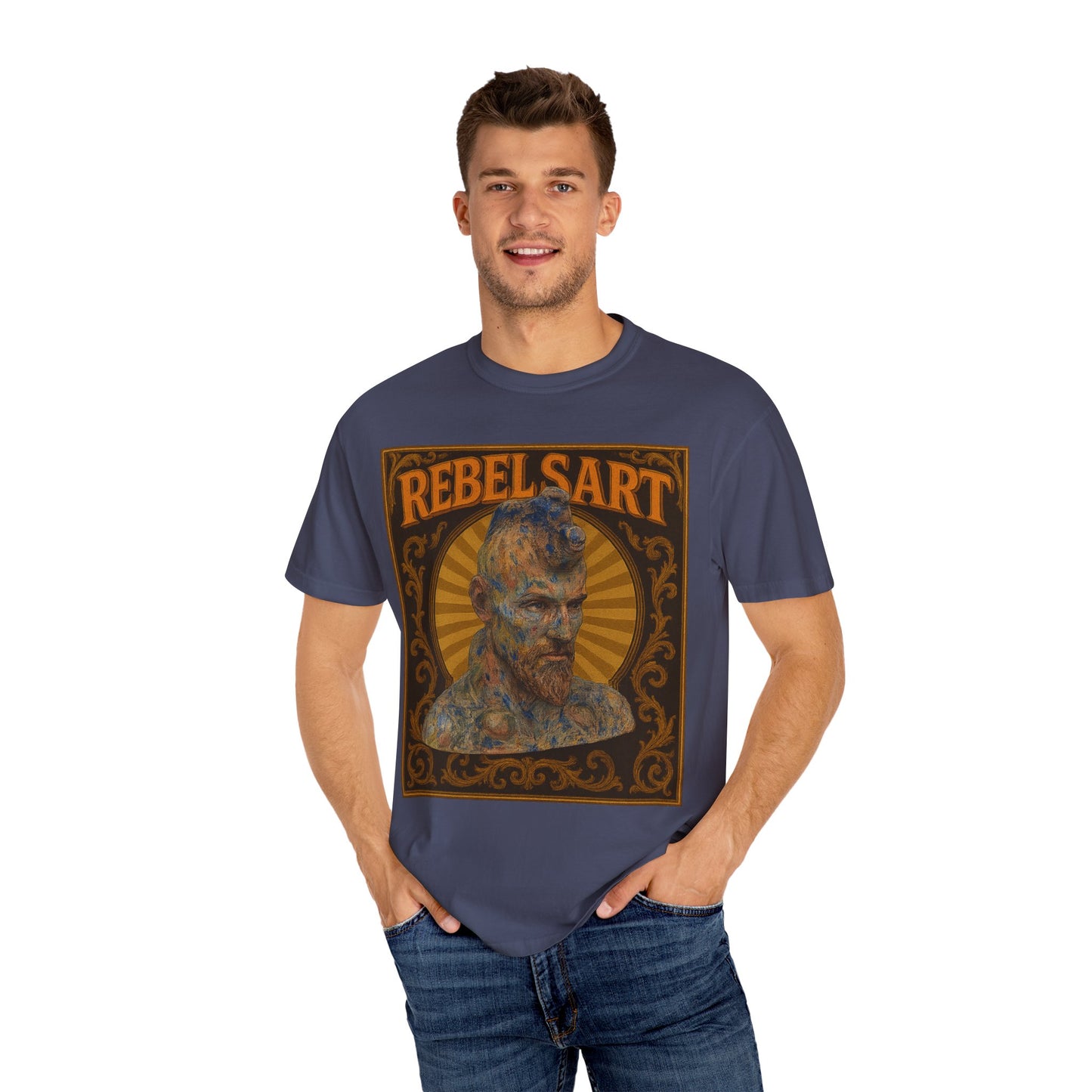 Artistic Graphic T-shirt for Creatives, Rebel Vibe Tee, Unique Art Wear, Gift for Artists, Stylish Casual Wear, RebelSart Collection