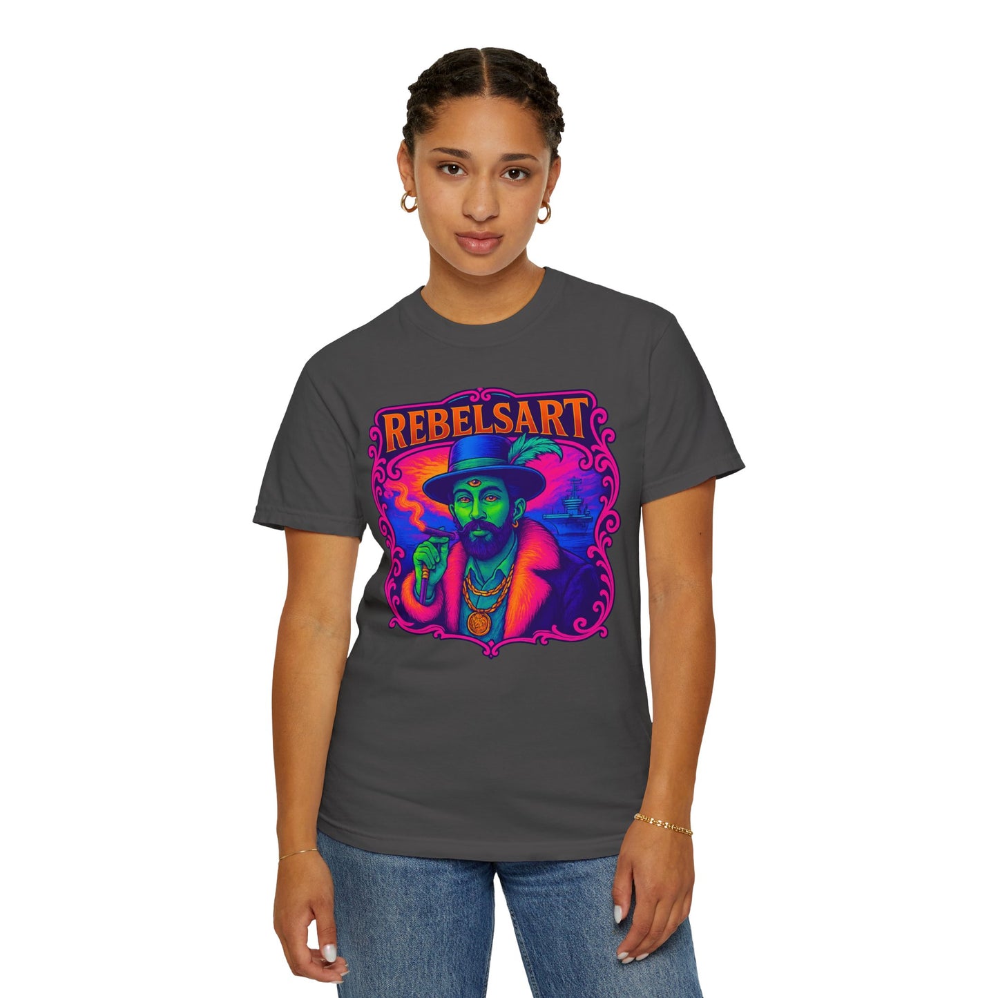 Vibrant Rebel Art T-Shirt | Unisex Vintage Style Tee for Art Lovers, Unique Gift for Festivals, Bohemian Fashion, Trendy Streetwear