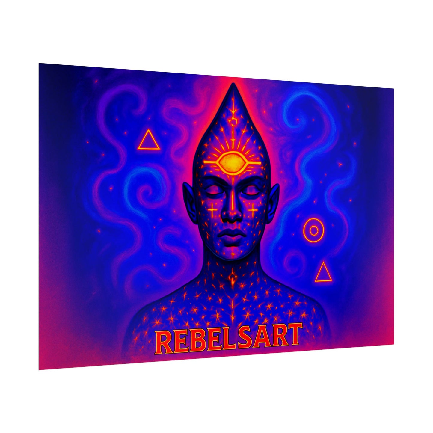Spiritual Rebellion Art Print - Vibrant Psychedelic Wall Decor