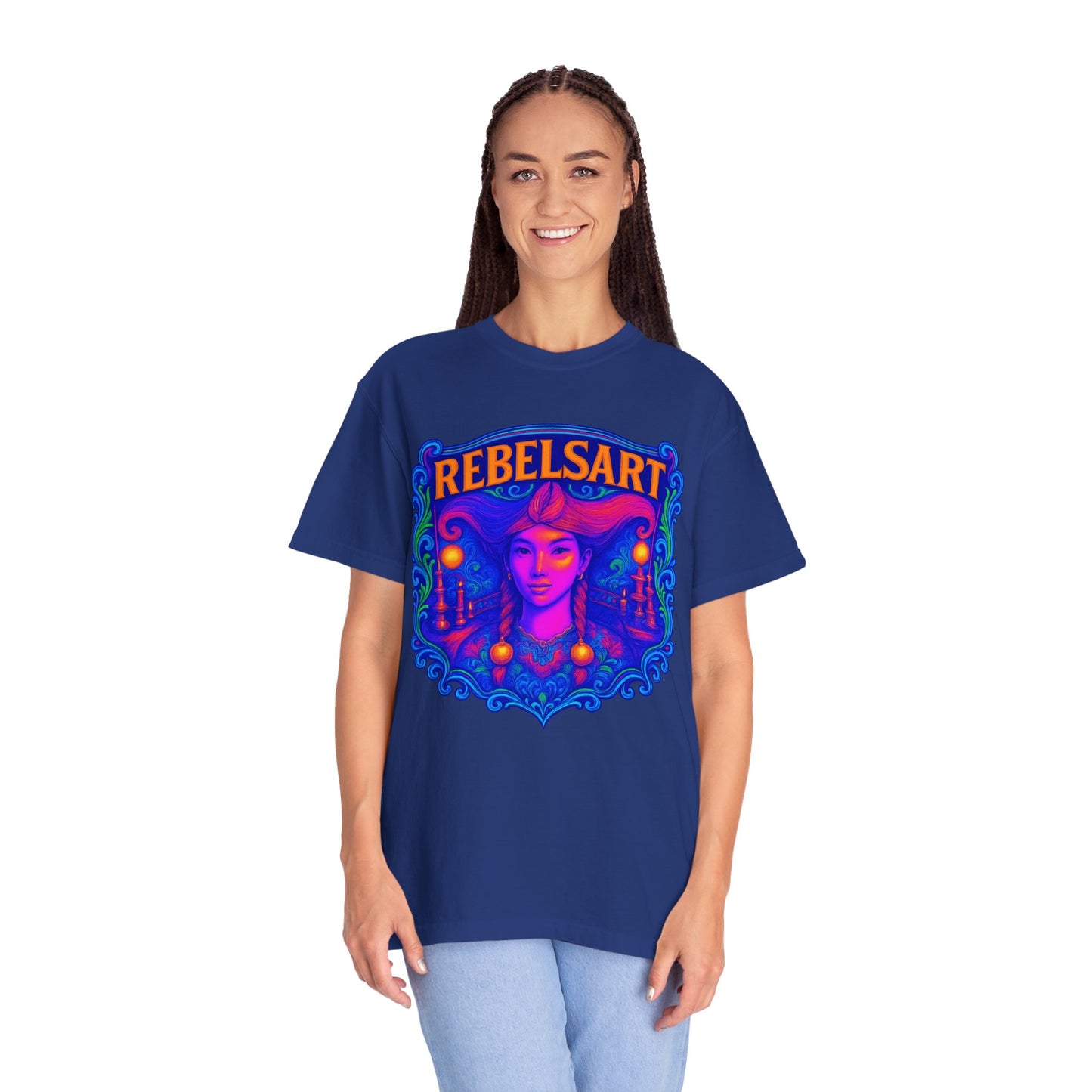 Colorful Rebel Art T-Shirt - Unisex, Retro Graphic Tee, Festival Wear, Gift for Artists, Streetwear, Unique Fashion Statement