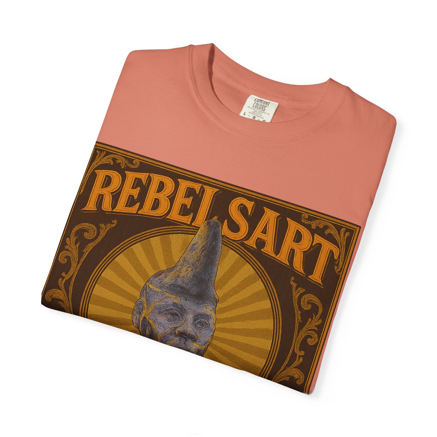 Rebel Art Unisex Garment-Dyed T-shirt, Vintage Graphic Tee, Bohemian Style Top, Unique Gift, Art Lover Apparel, Casual Everyday Wear