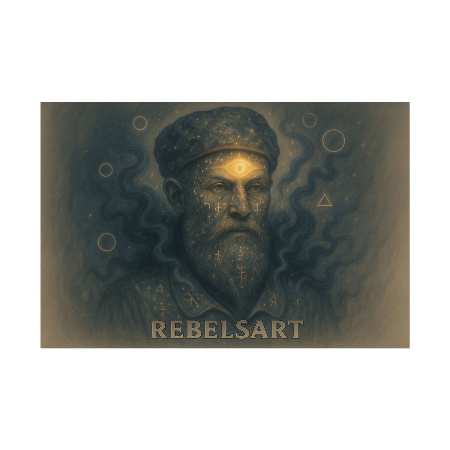 Mystical Art Rolled Poster, Bohemian Home Decor, Spiritual Wall Art, Gift for Art Lovers, Unique Room Decoration