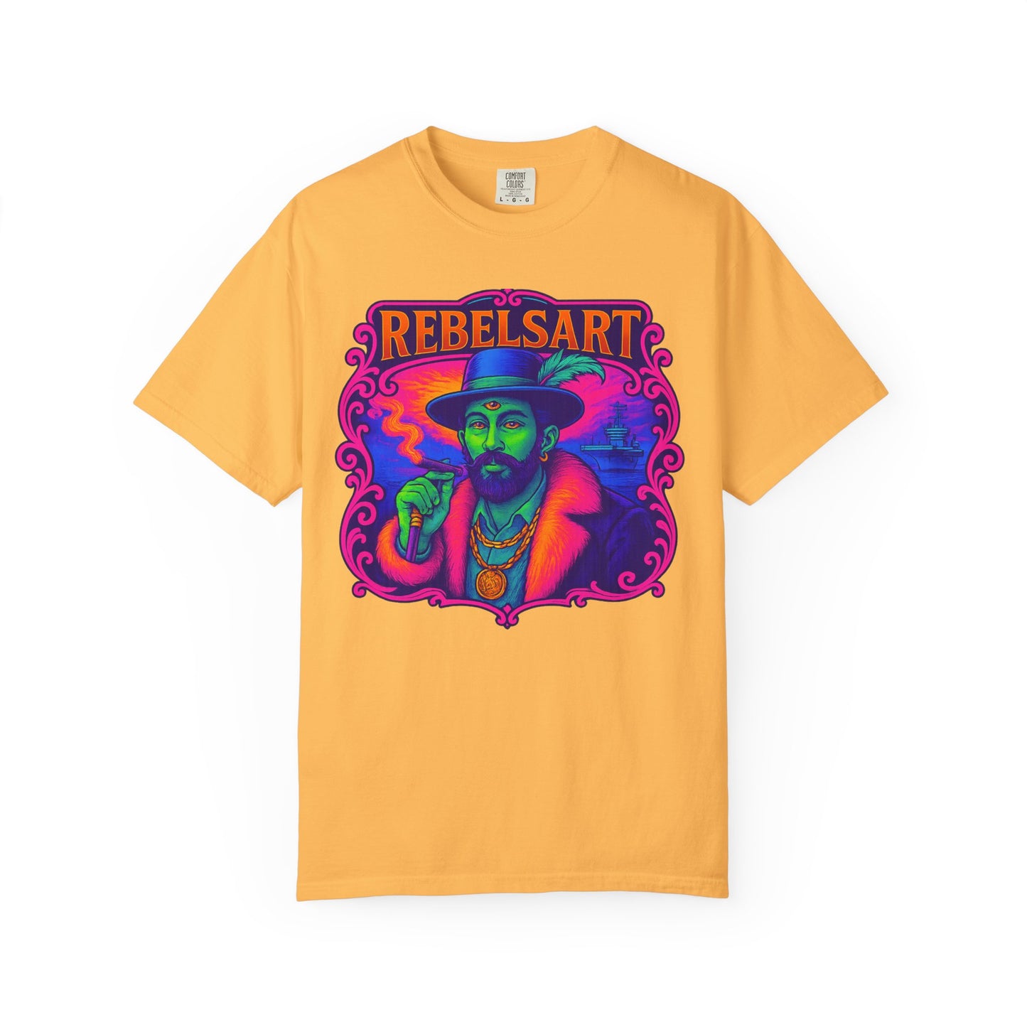 Vibrant Rebel Art T-Shirt | Unisex Vintage Style Tee for Art Lovers, Unique Gift for Festivals, Bohemian Fashion, Trendy Streetwear