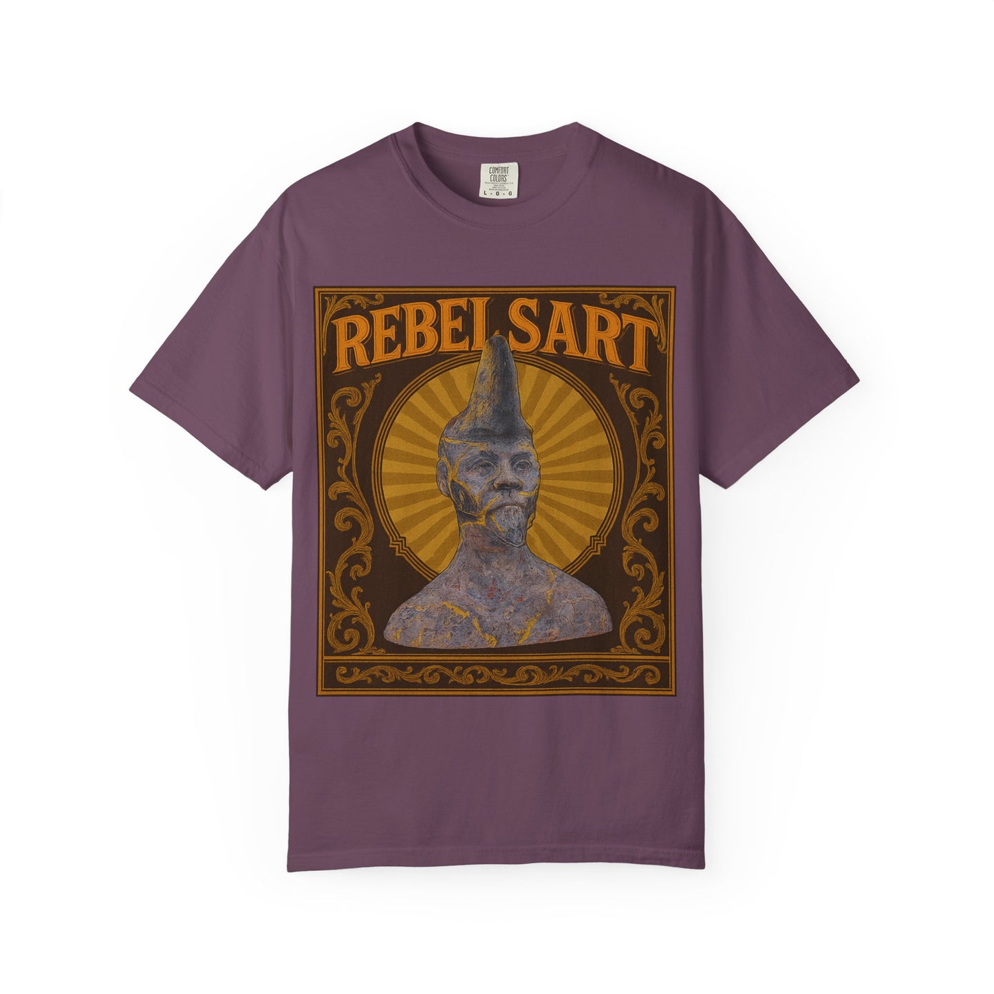 Rebel Art Unisex Garment-Dyed T-shirt, Vintage Graphic Tee, Bohemian Style Top, Unique Gift, Art Lover Apparel, Casual Everyday Wear