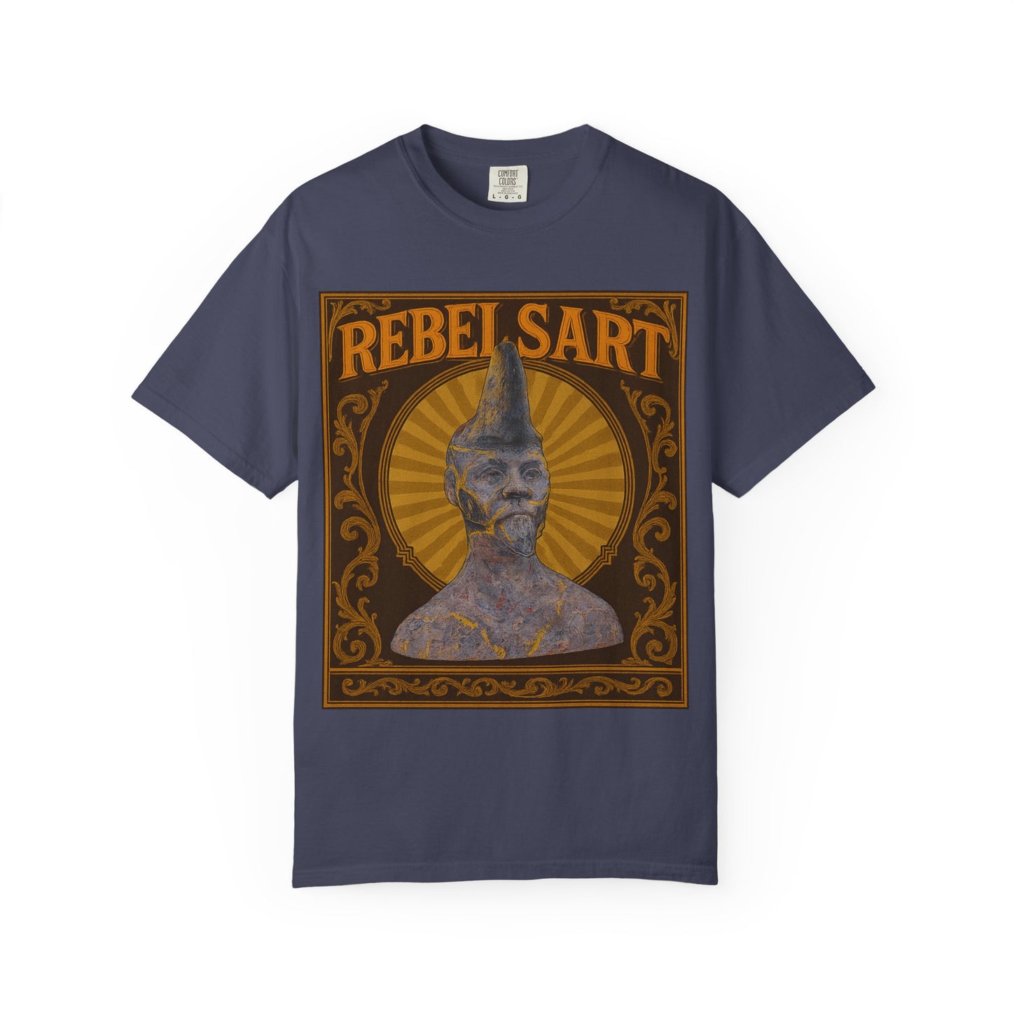 Rebel Art Unisex Garment-Dyed T-shirt, Vintage Graphic Tee, Bohemian Style Top, Unique Gift, Art Lover Apparel, Casual Everyday Wear