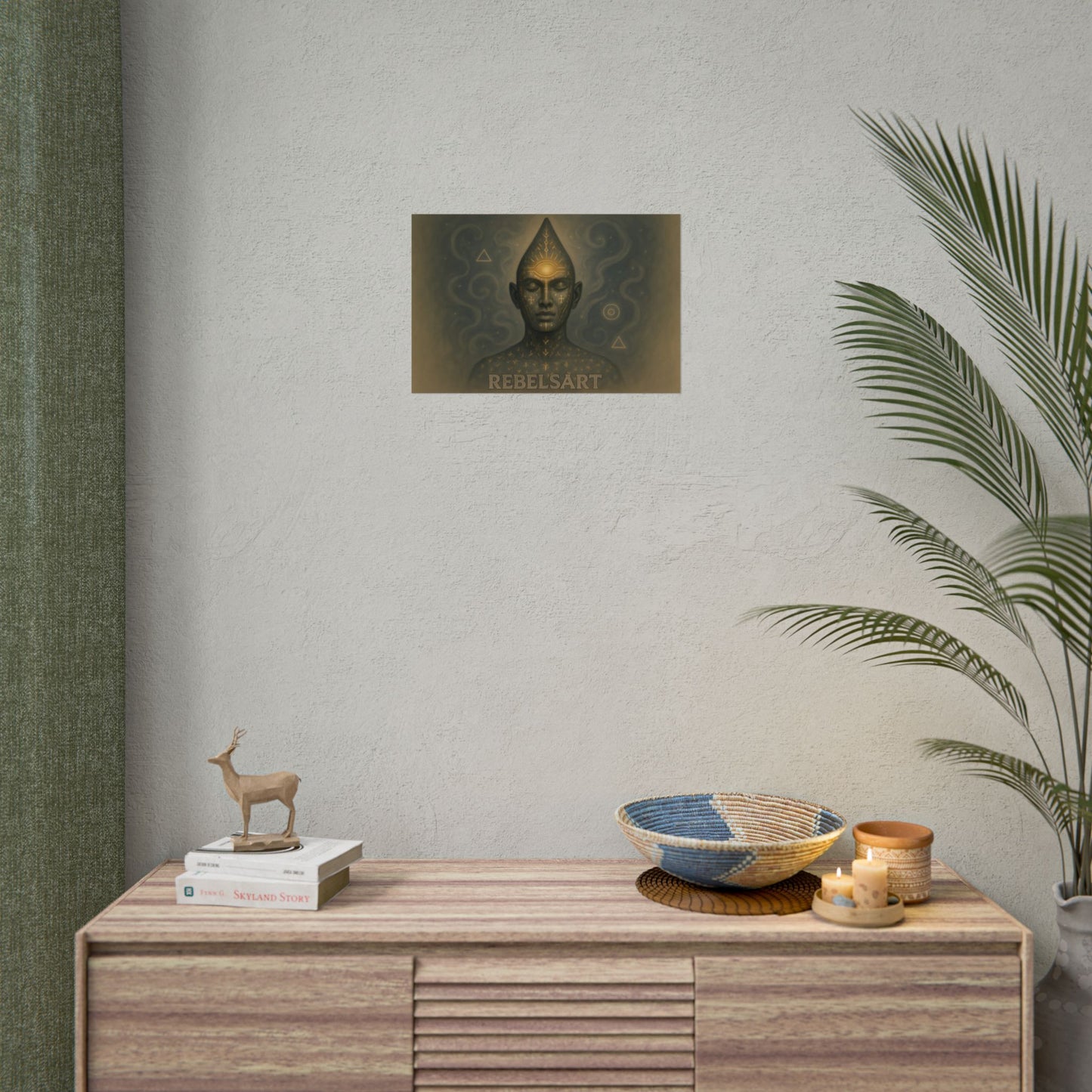 Mystical Art Poster, Spiritual Wall Decor, Meditation Room Art, Zen Home Decor, Yoga Studio Wall Art