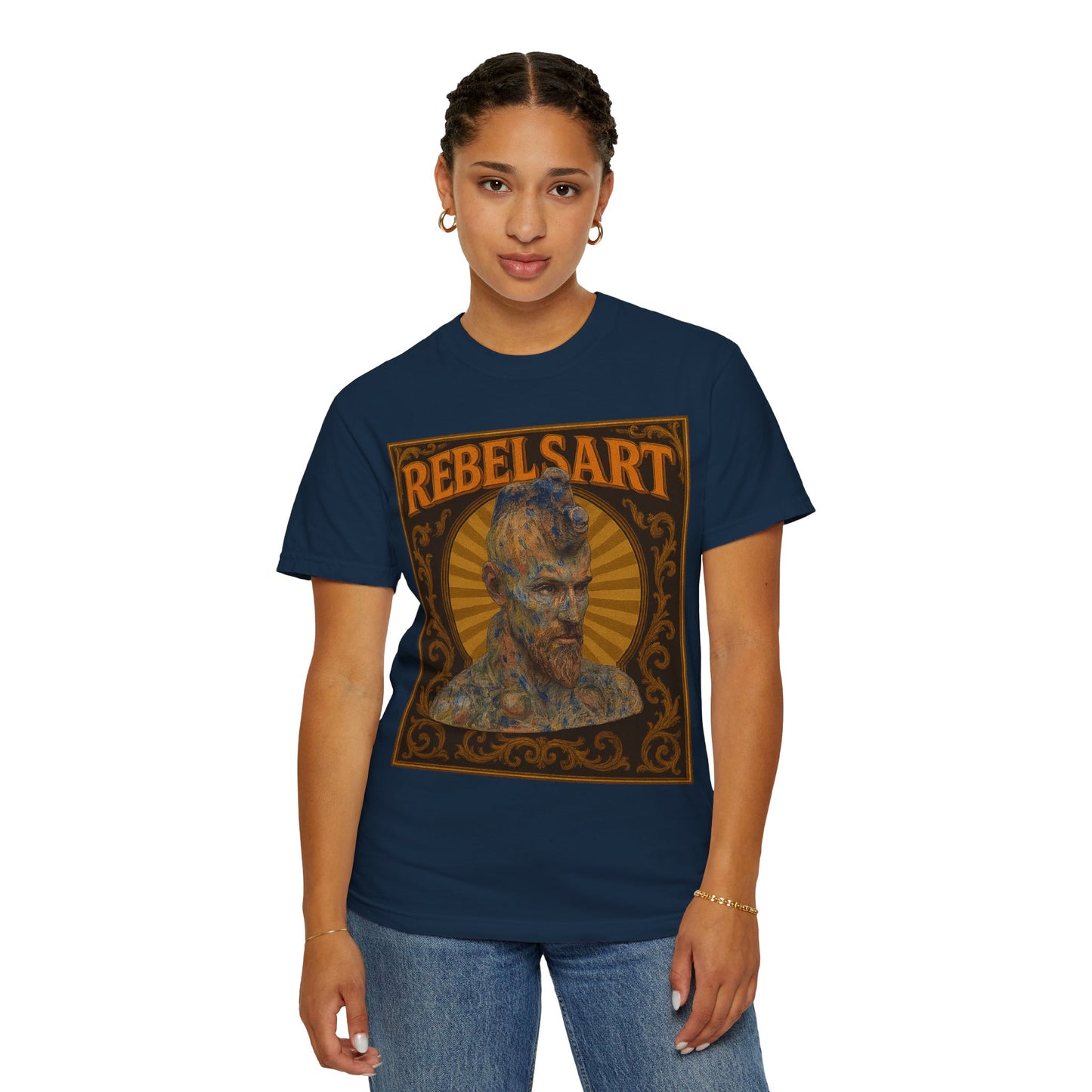 Artistic Graphic T-shirt for Creatives, Rebel Vibe Tee, Unique Art Wear, Gift for Artists, Stylish Casual Wear, RebelSart Collection