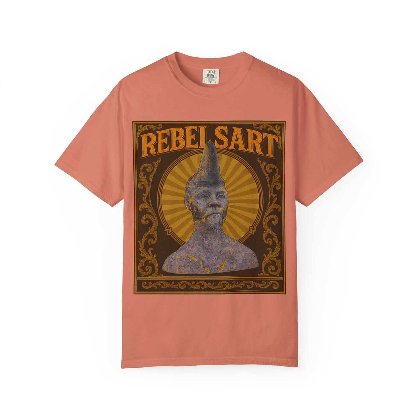 Rebel Art Unisex Garment-Dyed T-shirt, Vintage Graphic Tee, Bohemian Style Top, Unique Gift, Art Lover Apparel, Casual Everyday Wear
