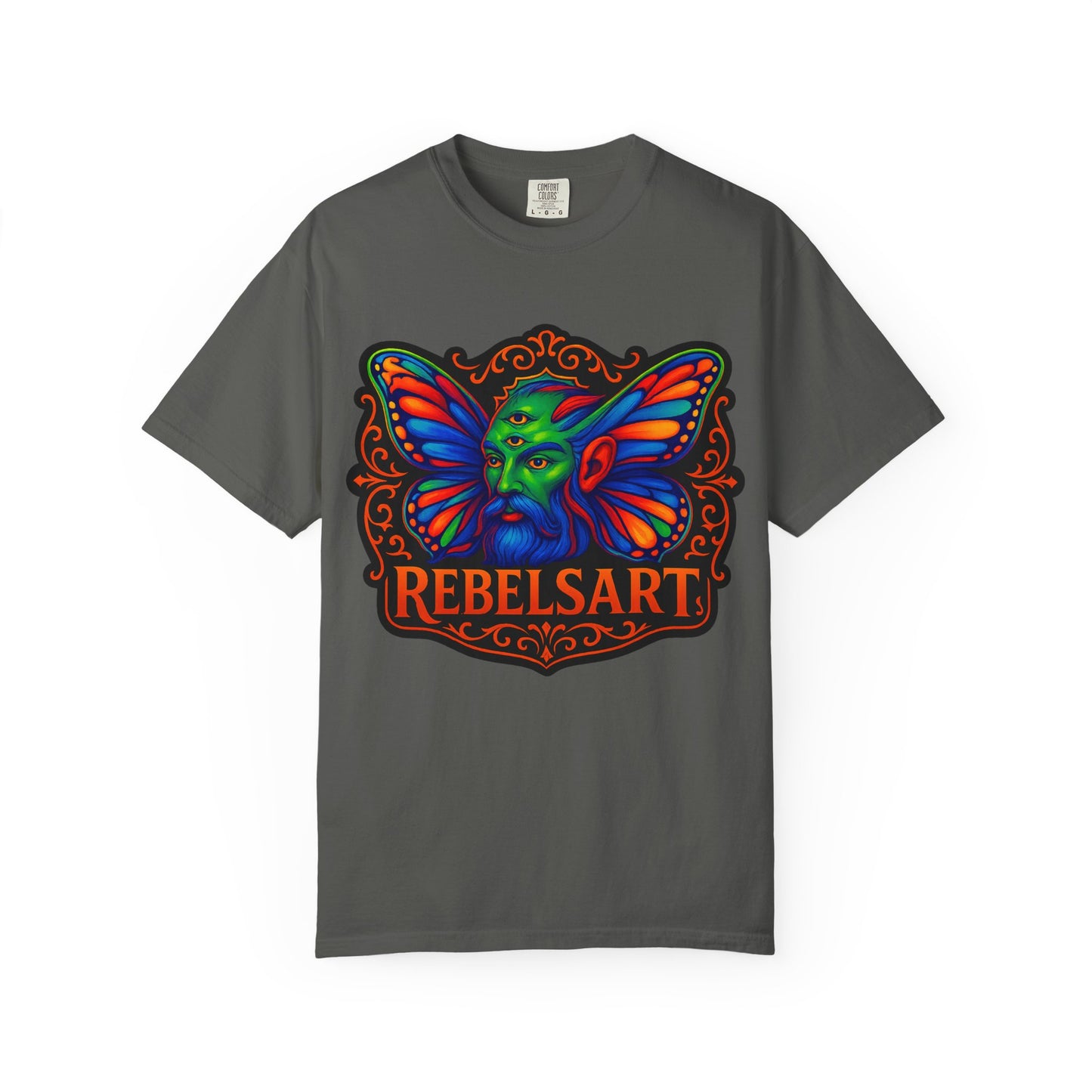 Colorful Fantasy Butterfly T-Shirt, Unisex T-Shirt, Gift for Art Lovers, Casual Wear, Festival Fashion, Vibrant Graphic Tee