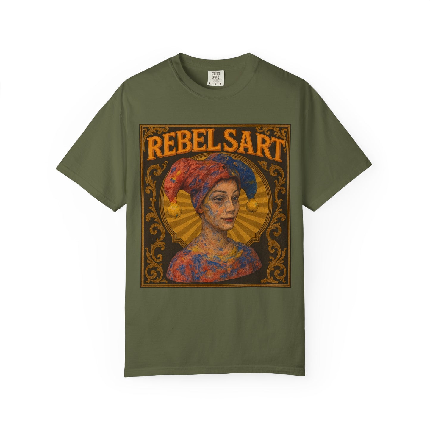 Rebel Art T-Shirt, Unisex Graphic Tee, Artistic Apparel, Gift for Creatives, Casual Wear, Unique Statement Shirt
