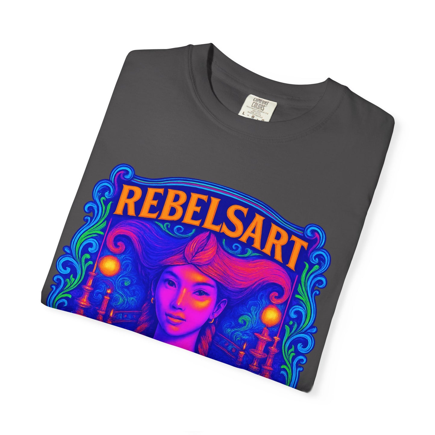 Colorful Rebel Art T-Shirt - Unisex, Retro Graphic Tee, Festival Wear, Gift for Artists, Streetwear, Unique Fashion Statement