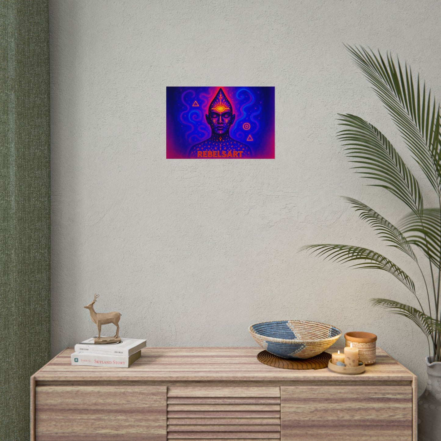 Spiritual Rebellion Art Print - Vibrant Psychedelic Wall Decor