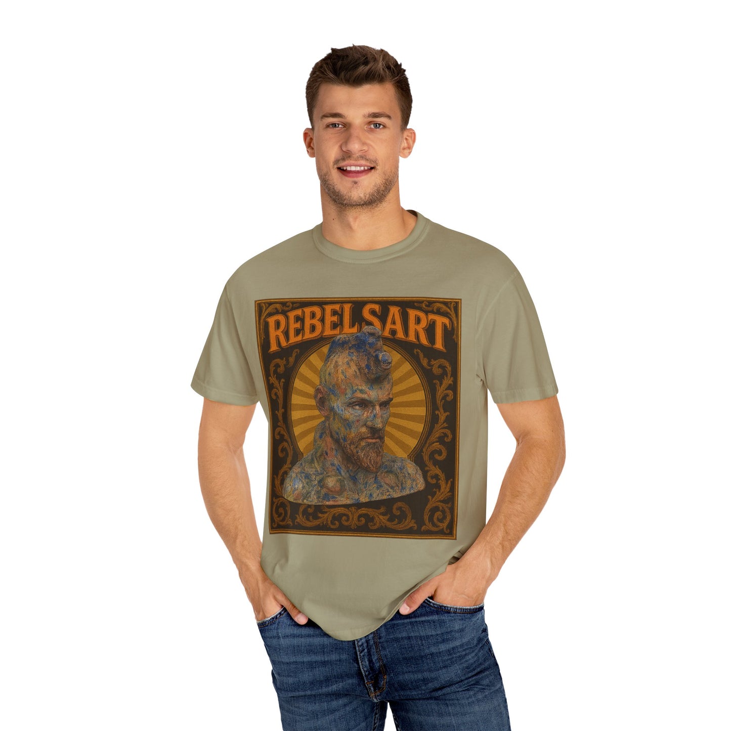 Artistic Graphic T-shirt for Creatives, Rebel Vibe Tee, Unique Art Wear, Gift for Artists, Stylish Casual Wear, RebelSart Collection