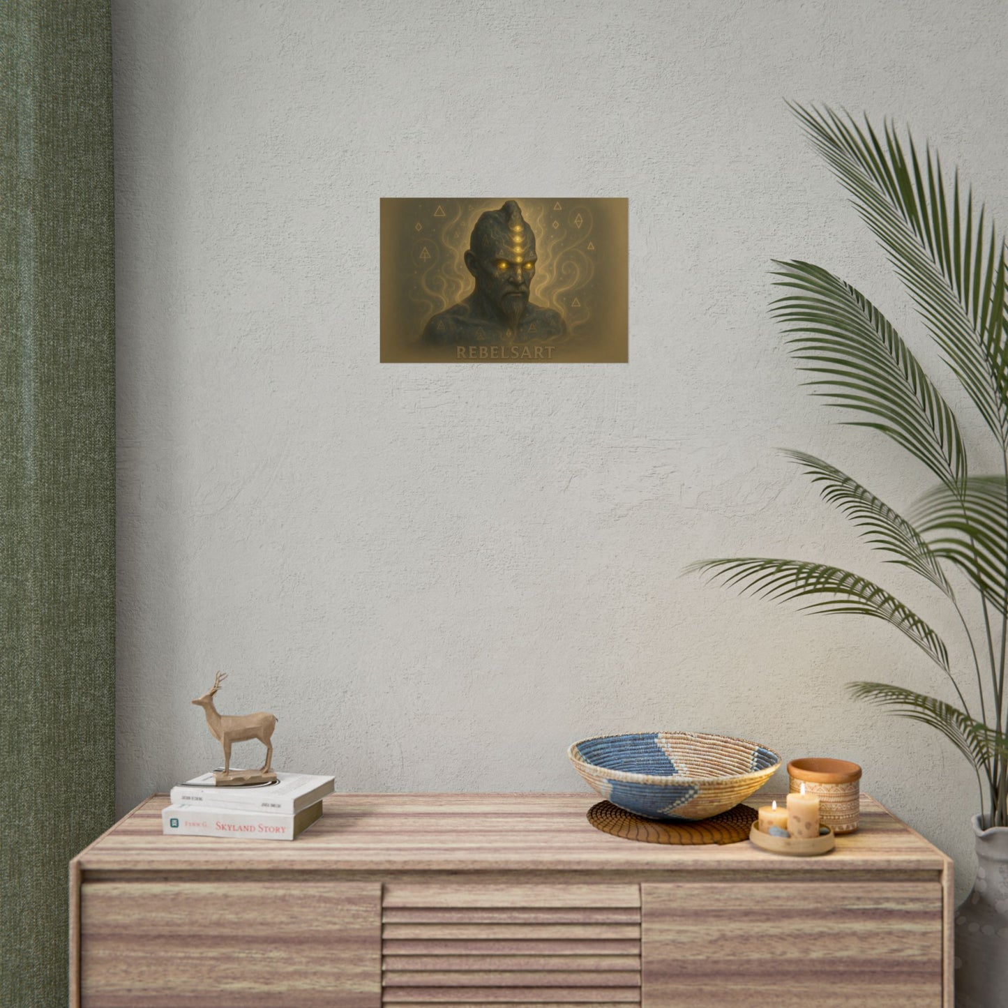 Mystical Art Rolled Poster, Spiritual Wall Decor, Unique Artwork, Home Aesthetic, Gift for Art Lovers