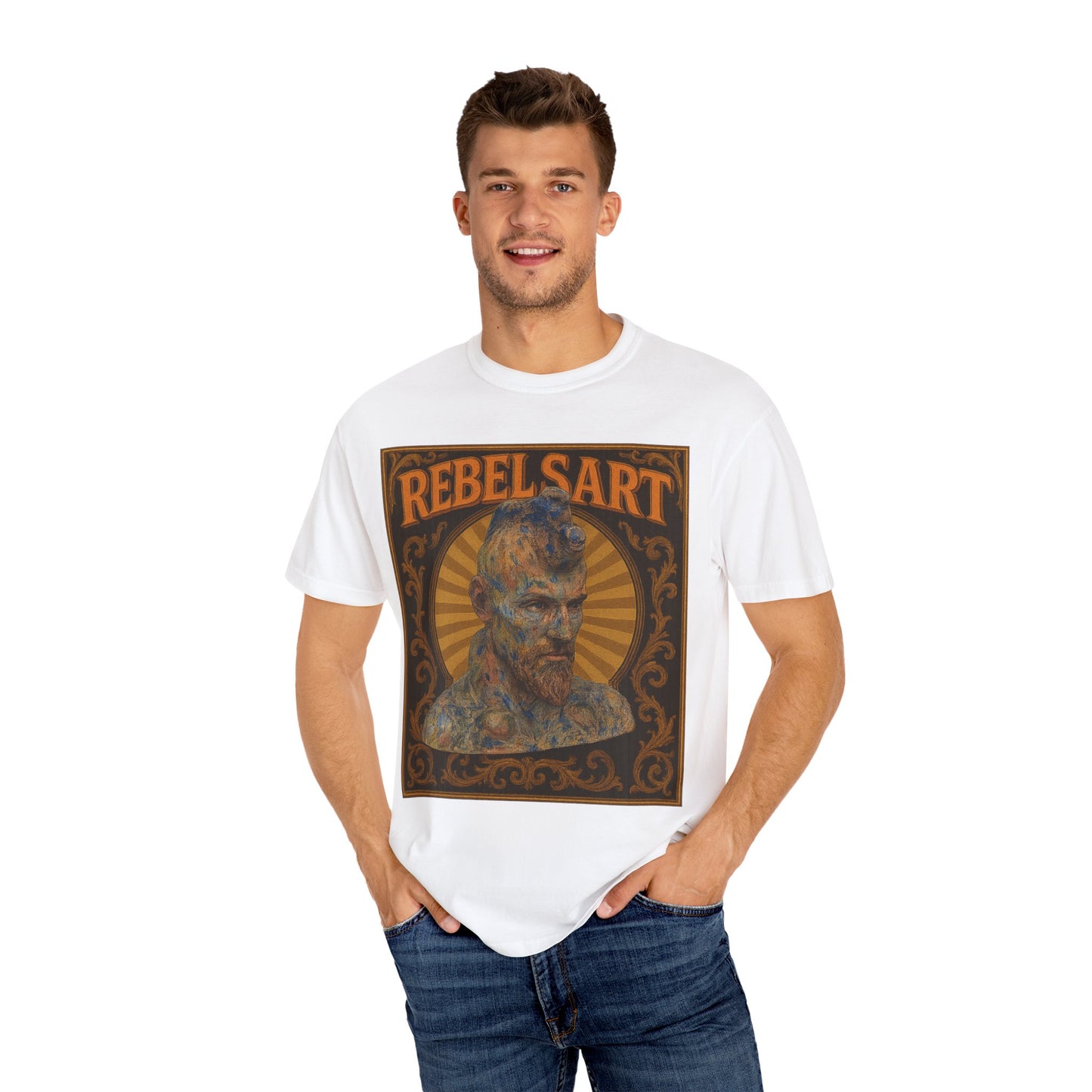 Artistic Graphic T-shirt for Creatives, Rebel Vibe Tee, Unique Art Wear, Gift for Artists, Stylish Casual Wear, RebelSart Collection