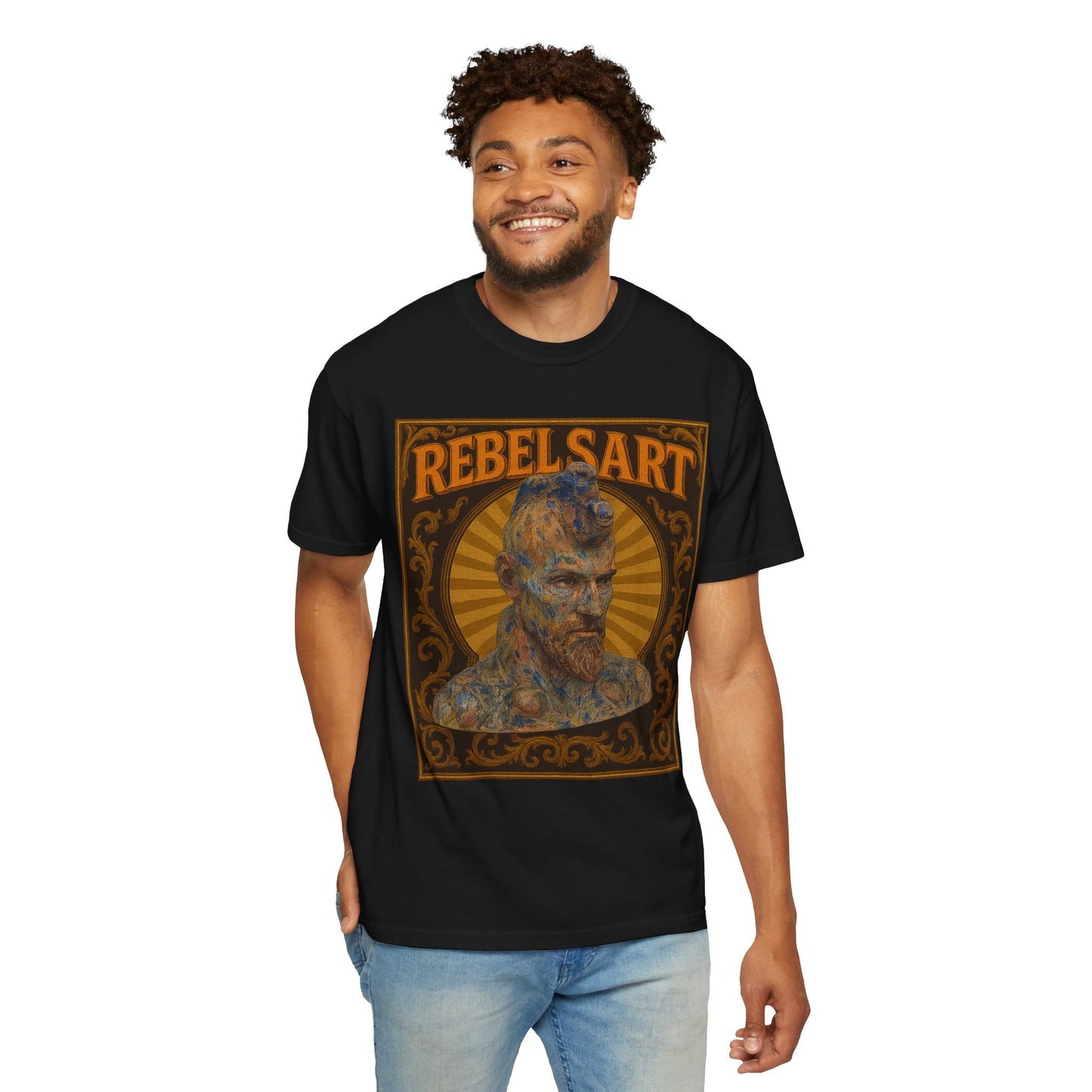 Artistic Graphic T-shirt for Creatives, Rebel Vibe Tee, Unique Art Wear, Gift for Artists, Stylish Casual Wear, RebelSart Collection
