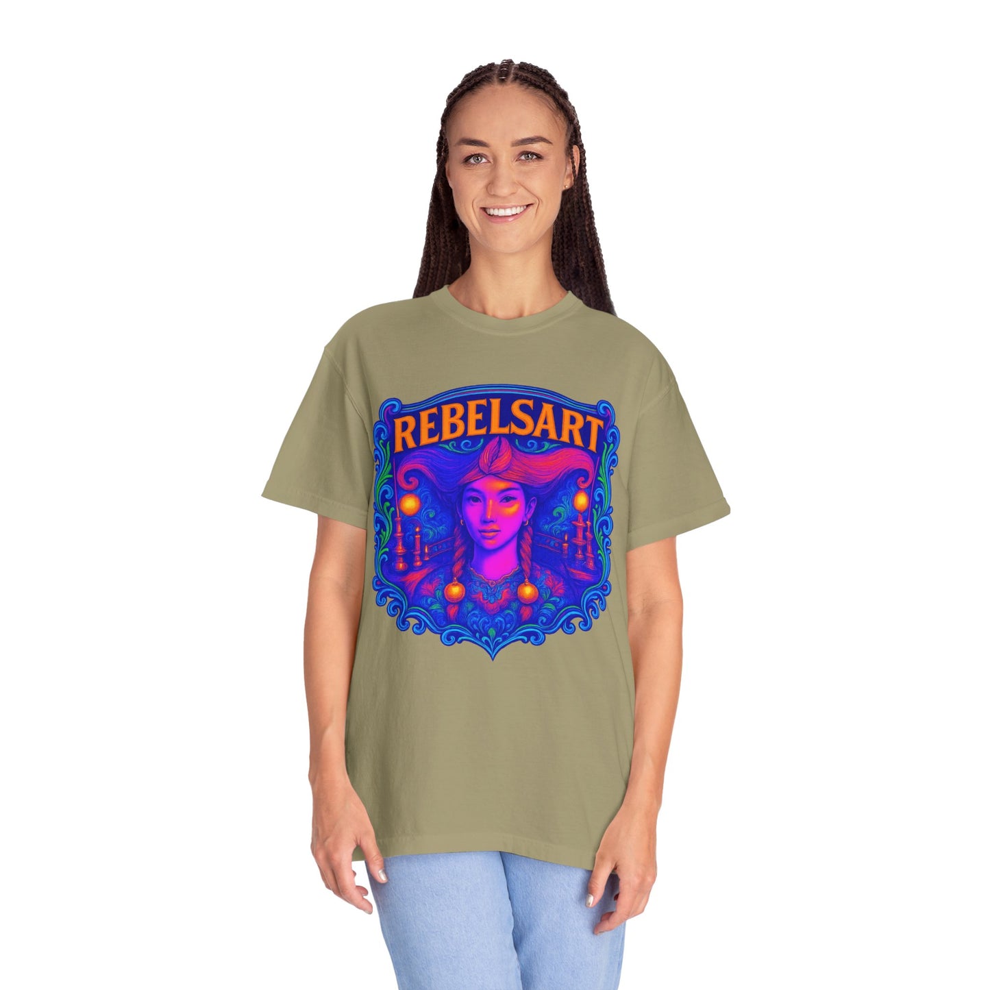 Colorful Rebel Art T-Shirt - Unisex, Retro Graphic Tee, Festival Wear, Gift for Artists, Streetwear, Unique Fashion Statement