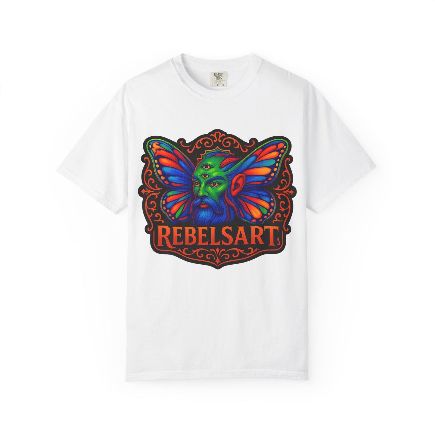 Colorful Fantasy Butterfly T-Shirt, Unisex T-Shirt, Gift for Art Lovers, Casual Wear, Festival Fashion, Vibrant Graphic Tee