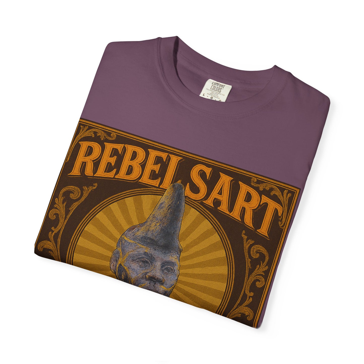 Rebel Art Unisex Garment-Dyed T-shirt, Vintage Graphic Tee, Bohemian Style Top, Unique Gift, Art Lover Apparel, Casual Everyday Wear