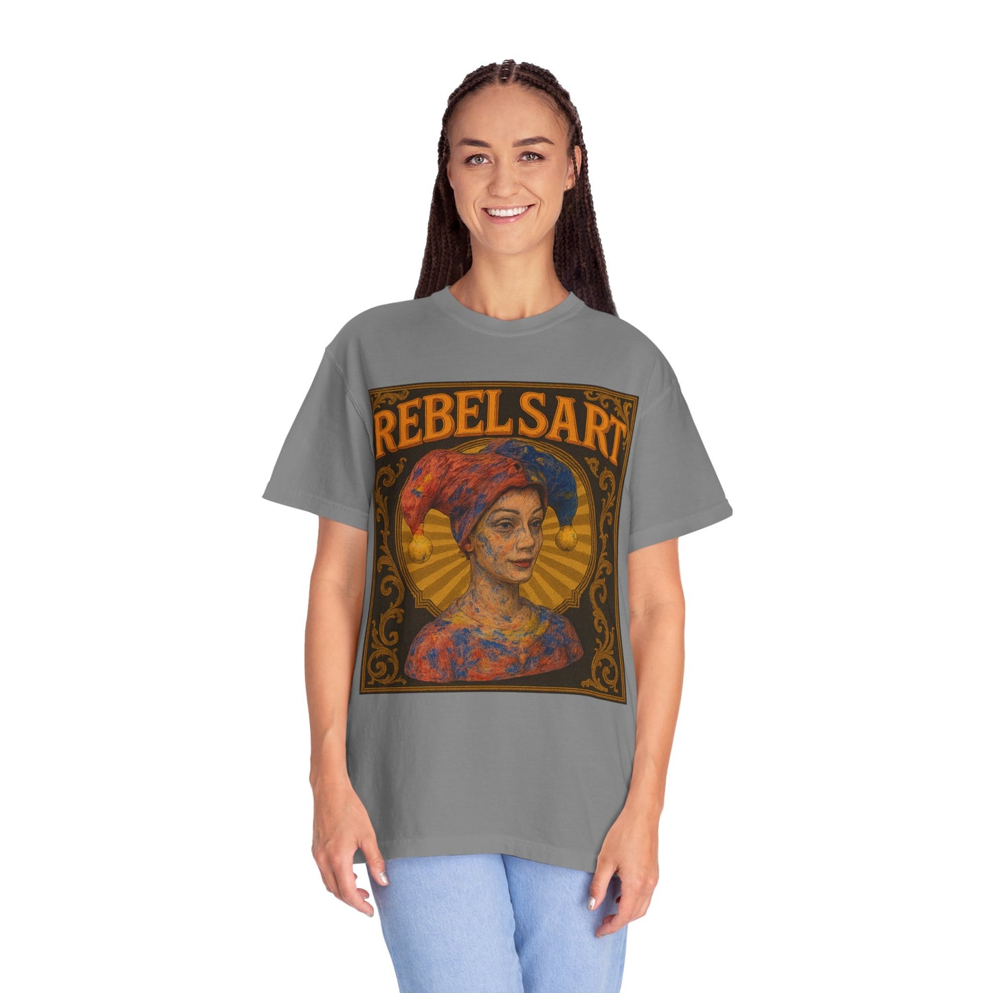 Rebel Art T-Shirt, Unisex Graphic Tee, Artistic Apparel, Gift for Creatives, Casual Wear, Unique Statement Shirt