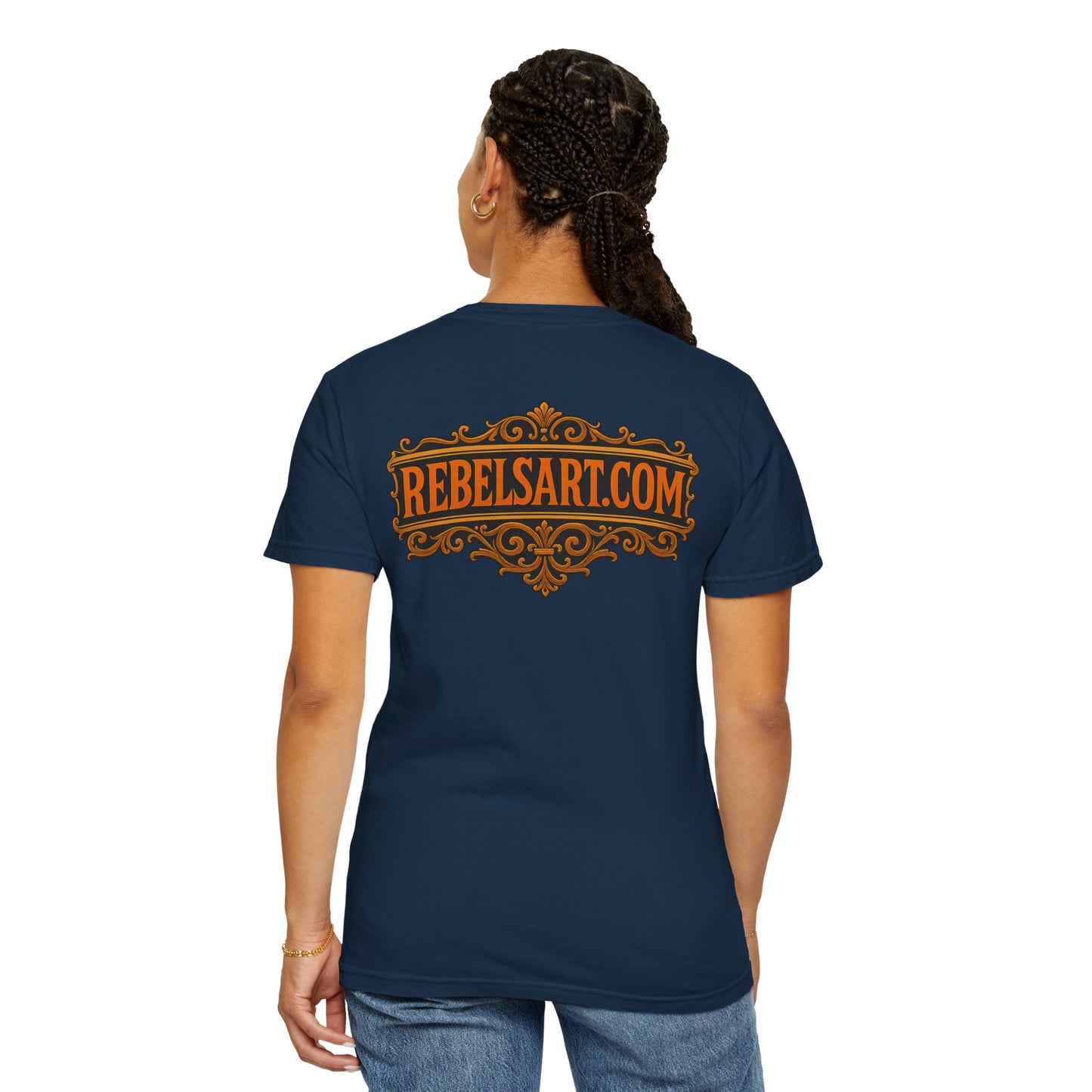 RebelsArt Unisex Garment-Dyed T-Shirt, Trendy Graphic Tee, Art Lover's Apparel, Creative Gift, Casual Wear