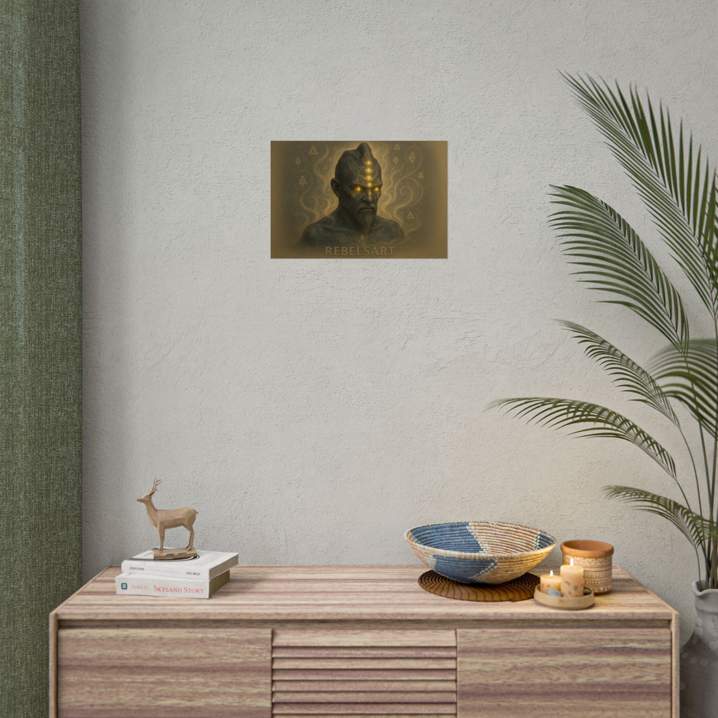 Mystical Art Rolled Poster, Spiritual Wall Decor, Unique Artwork, Home Aesthetic, Gift for Art Lovers