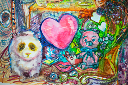 REBELS SANCTUARY - Original Mixed Media Art 18 x 24 inches