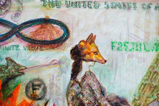 WILD CIRCUS - Original Mixed Media Art 18 x 24 inches