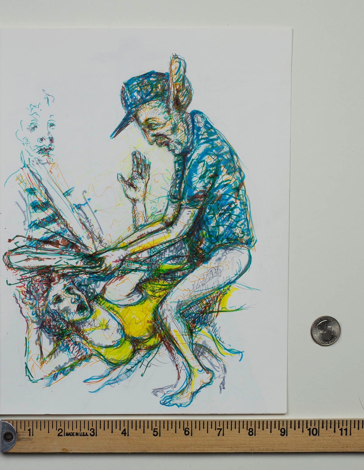Dance Battle Showdown - Original Mixed Media Artwork