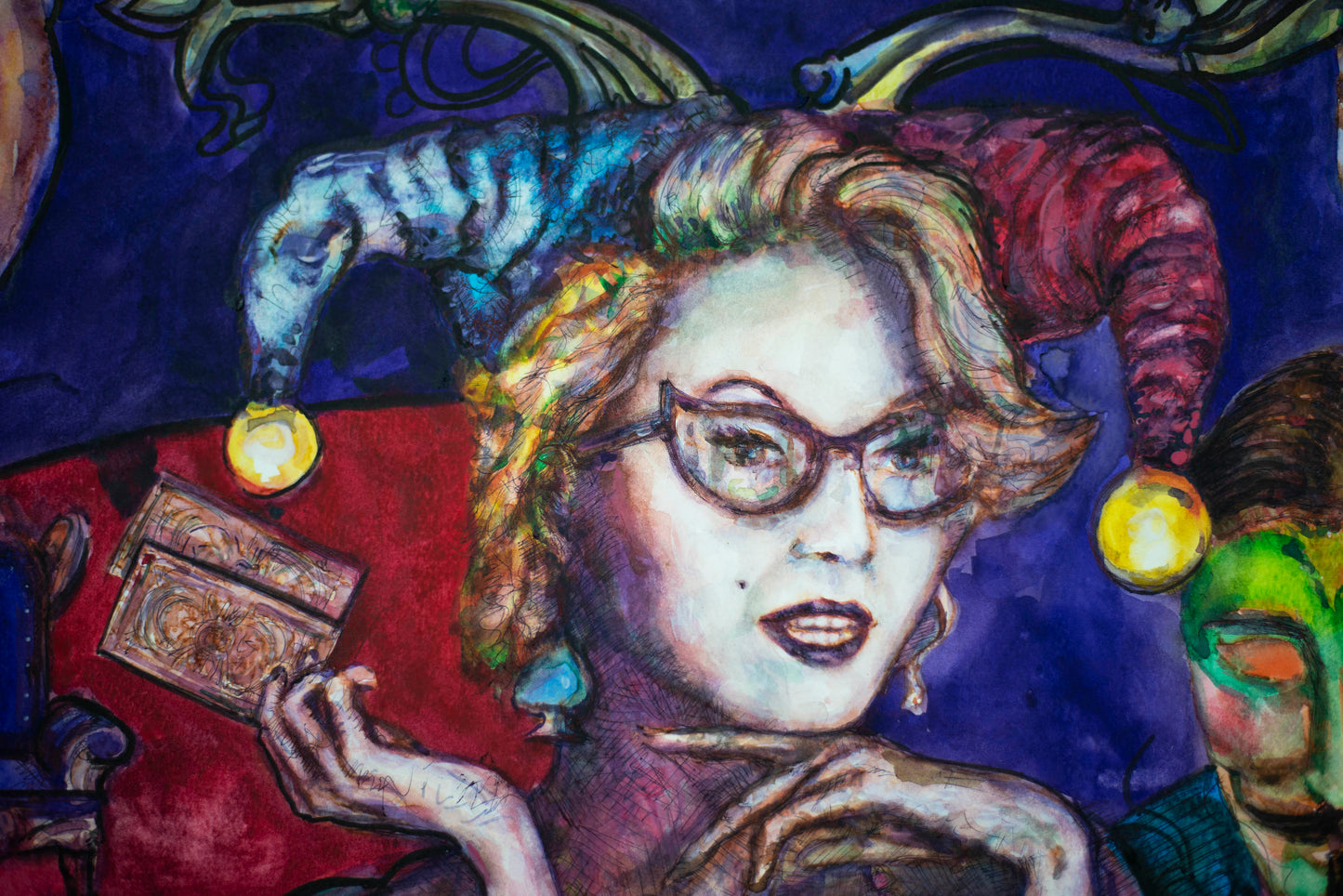 The Fortune Teller's Masquerade - Original Watercolor