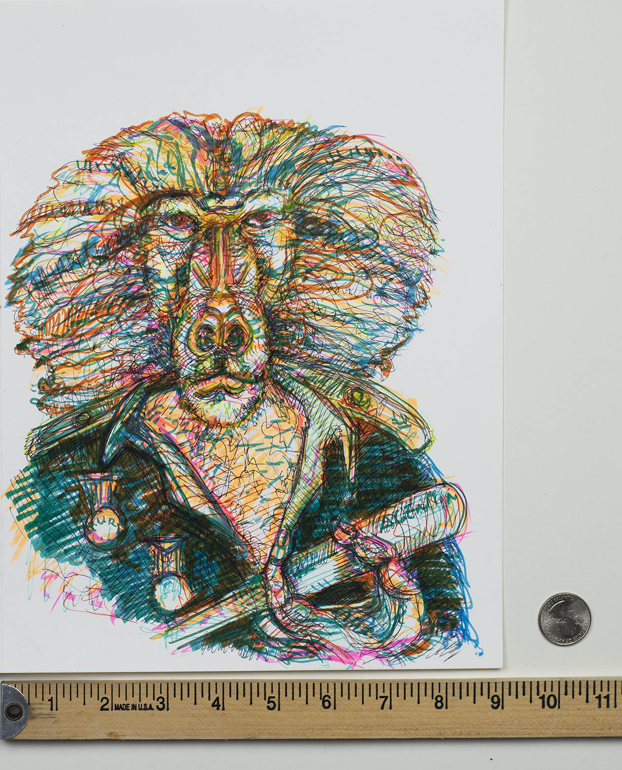Wild Hair Wednesday - Original Mixed Media Artwork