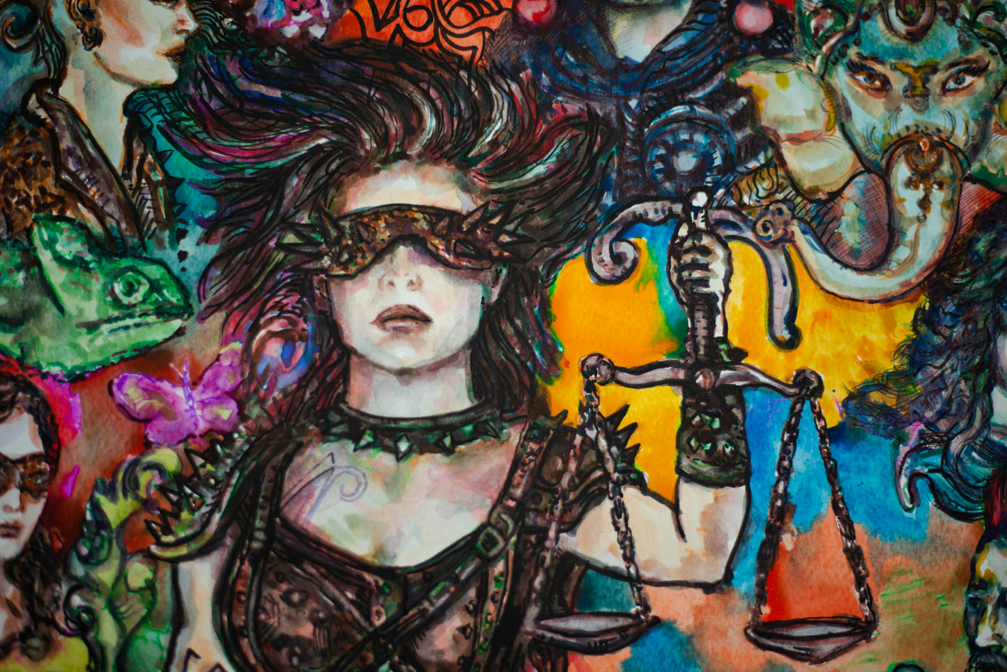 Justice and Rebellion - Original Watercolor