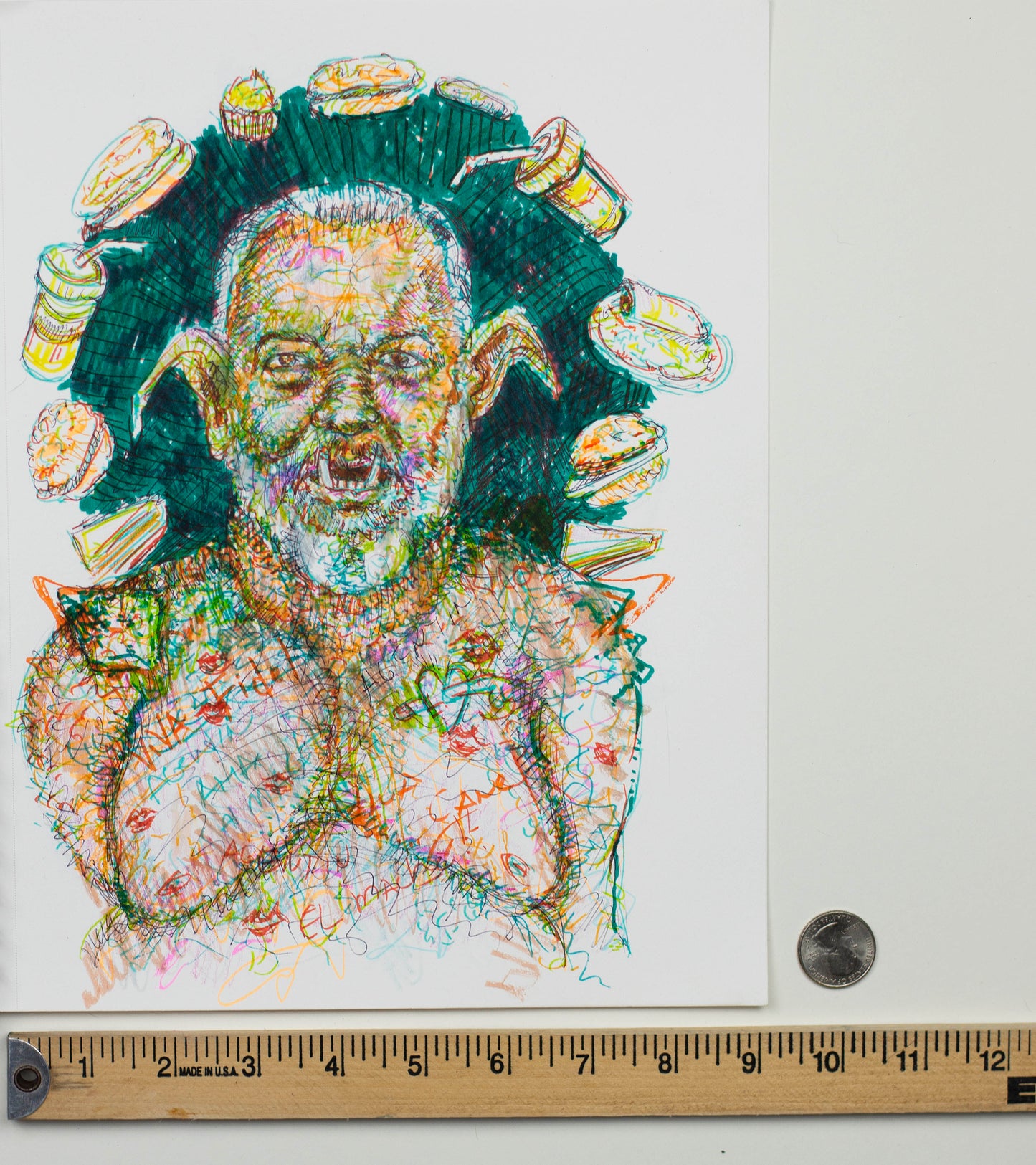 Burger King Breakdown - Original Mixed Media Artwork