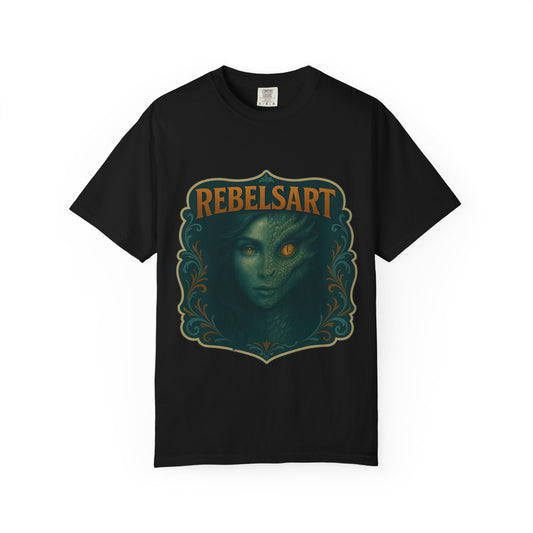 Unisex Graphic T-Shirt, Edgy Art Tee, Rebel Style Shirt, Festival Wear, Unique Gift for Creatives