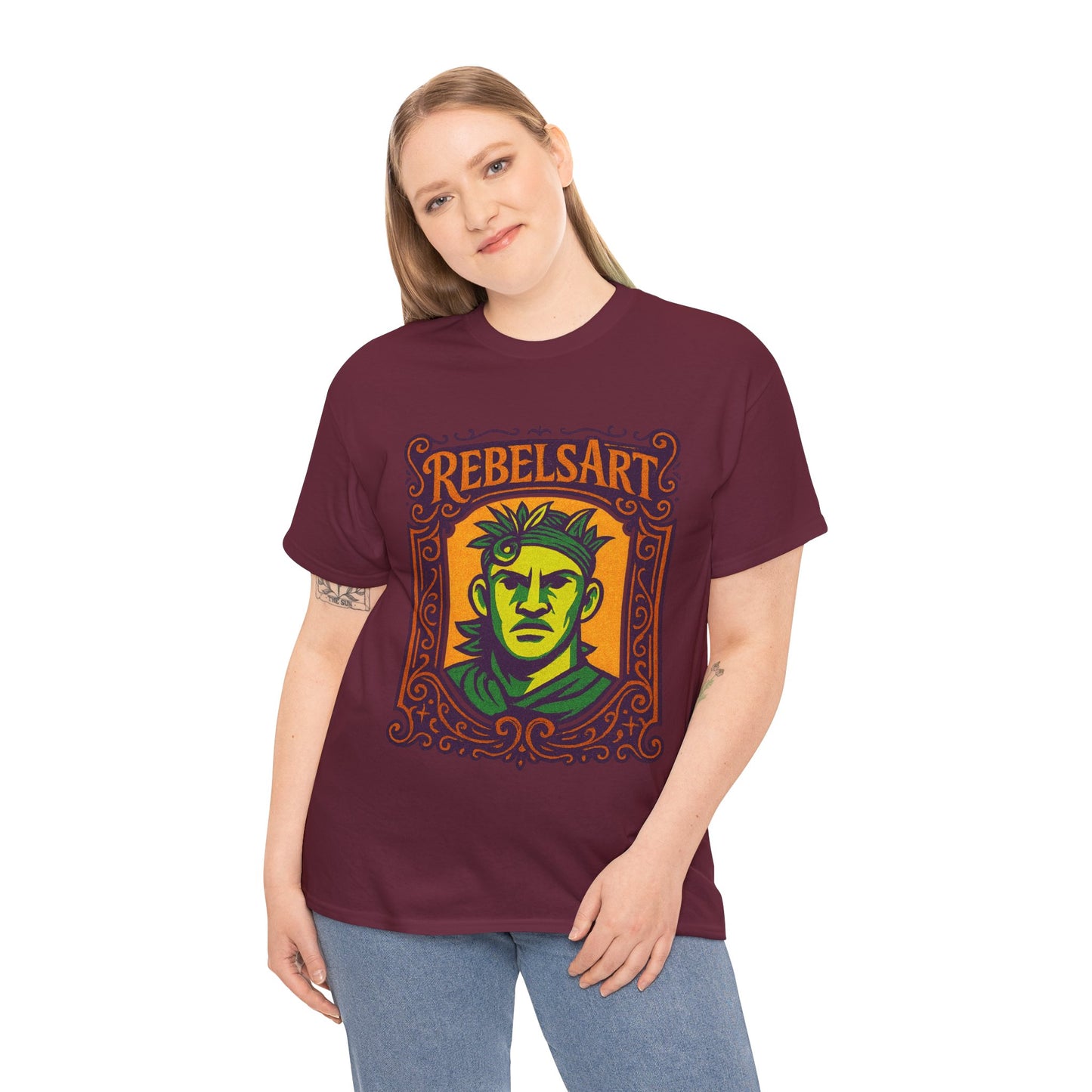 Rebels Art Unisex Heavy Cotton Tee - Vintage Graphic Shirt for Creative Souls, Casual Wear, Gifts, Festivals, Art Lovers