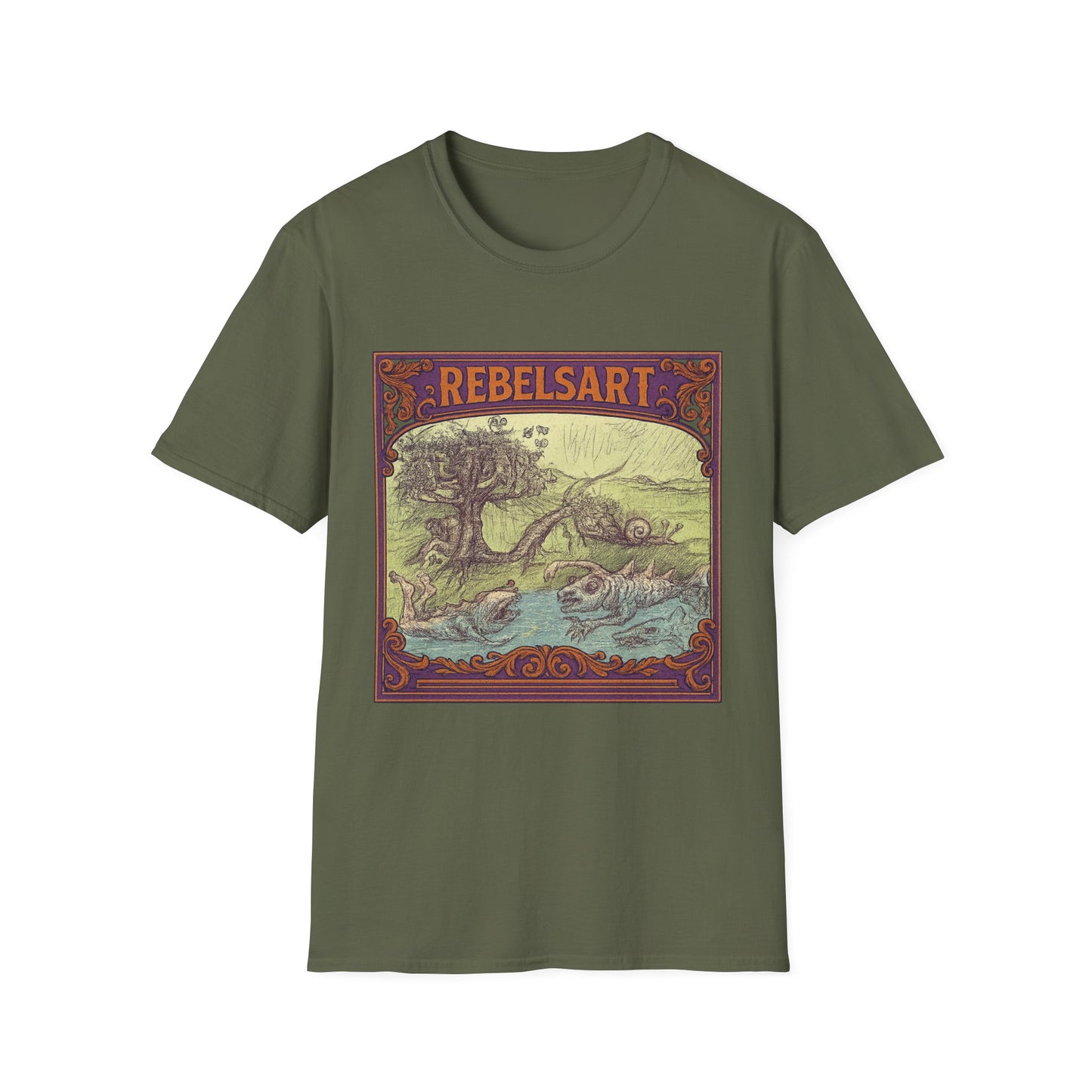 Rebels Art Unisex T-Shirt, Vintage Graphic Tee, Bohemian Style Shirt, Eco-Friendly Clothing, Perfect Gift for Art Lovers