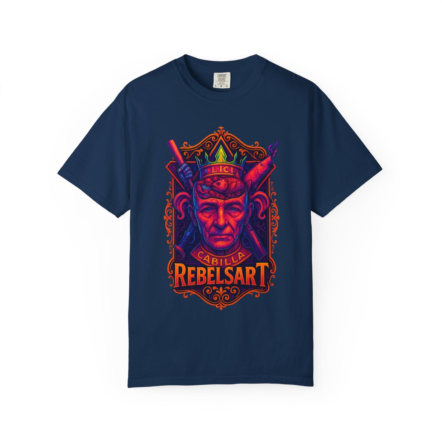 Rebelsart Colorful Graphic Tee - Unisex Garment-Dyed T-shirt