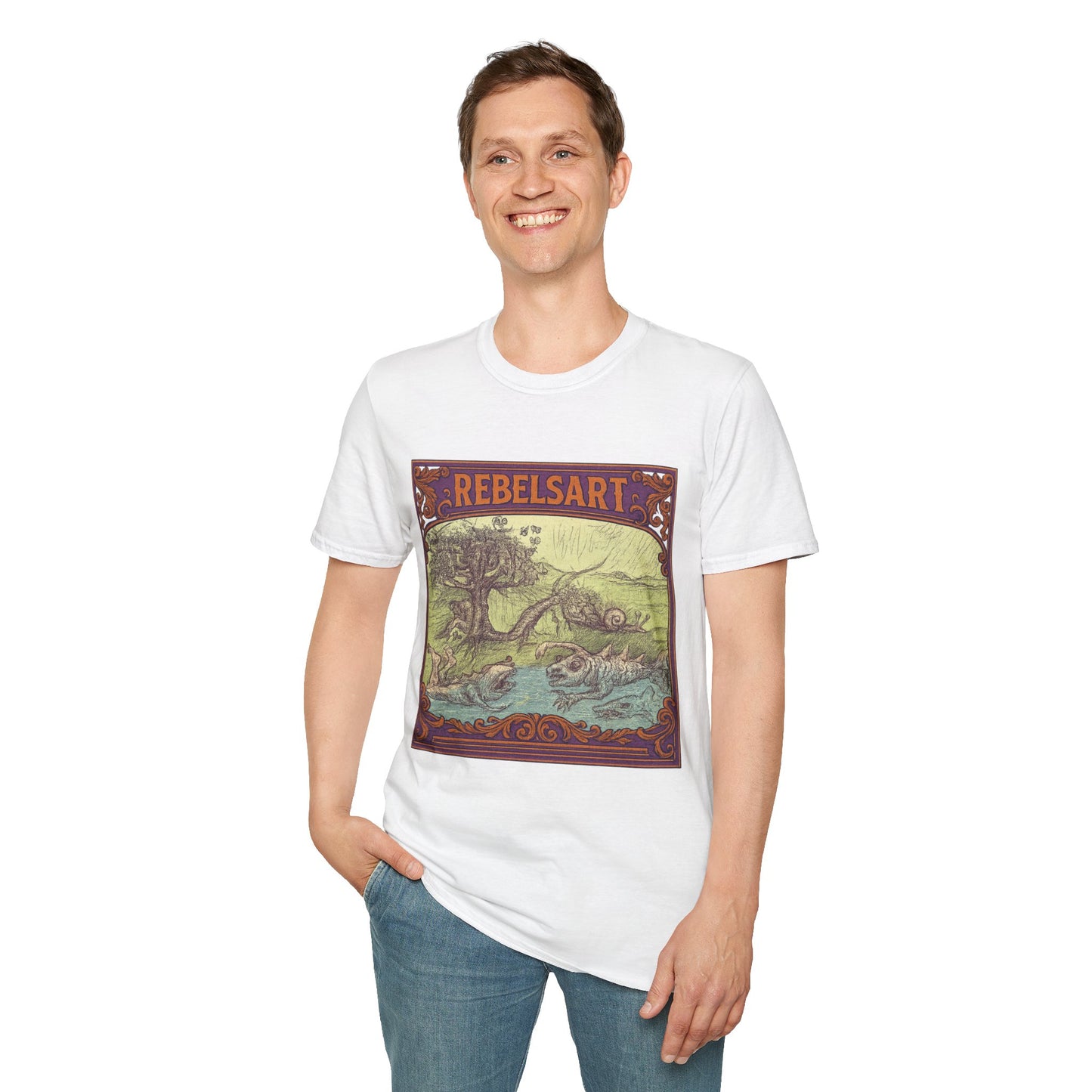 Rebels Art Unisex T-Shirt, Vintage Graphic Tee, Bohemian Style Shirt, Eco-Friendly Clothing, Perfect Gift for Art Lovers