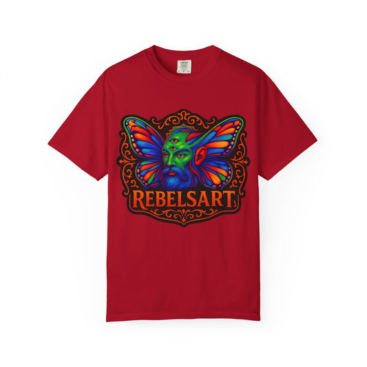 Colorful Fantasy Butterfly T-Shirt, Unisex T-Shirt, Gift for Art Lovers, Casual Wear, Festival Fashion, Vibrant Graphic Tee