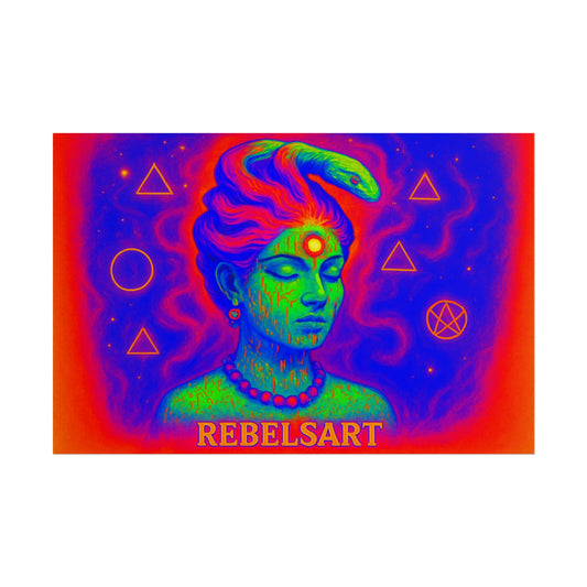 Psychedelic Rebellion - Vibrant Rolled Art Print
