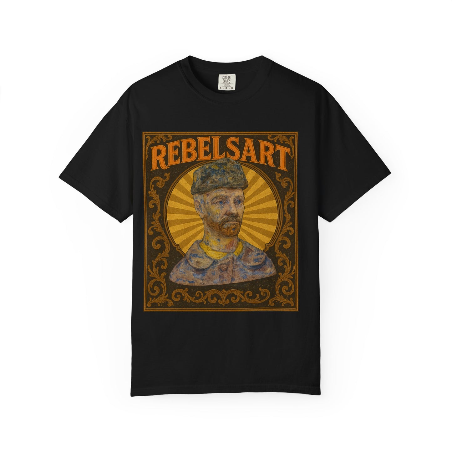 RebelsArt Unisex Garment-Dyed T-Shirt, Vintage Art Tee, Creative Wear, Unique Gift, Casual Streetwear, Artistic Fashion