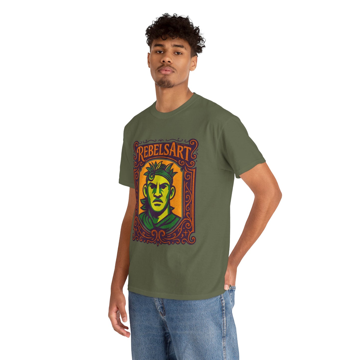 Rebels Art Unisex Heavy Cotton Tee - Vintage Graphic Shirt for Creative Souls, Casual Wear, Gifts, Festivals, Art Lovers