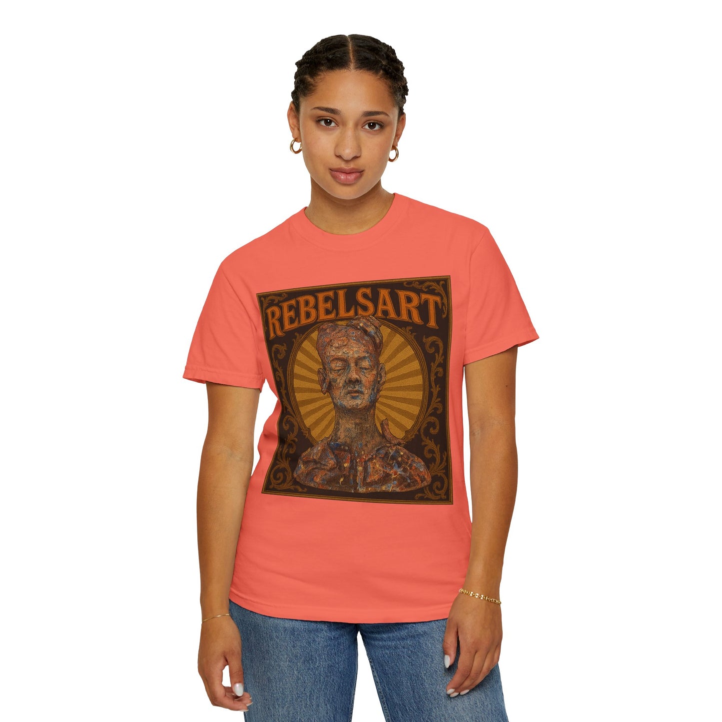 RebelsArt Unisex Garment-Dyed T-Shirt, Trendy Graphic Tee, Art Lover's Apparel, Creative Gift, Casual Wear