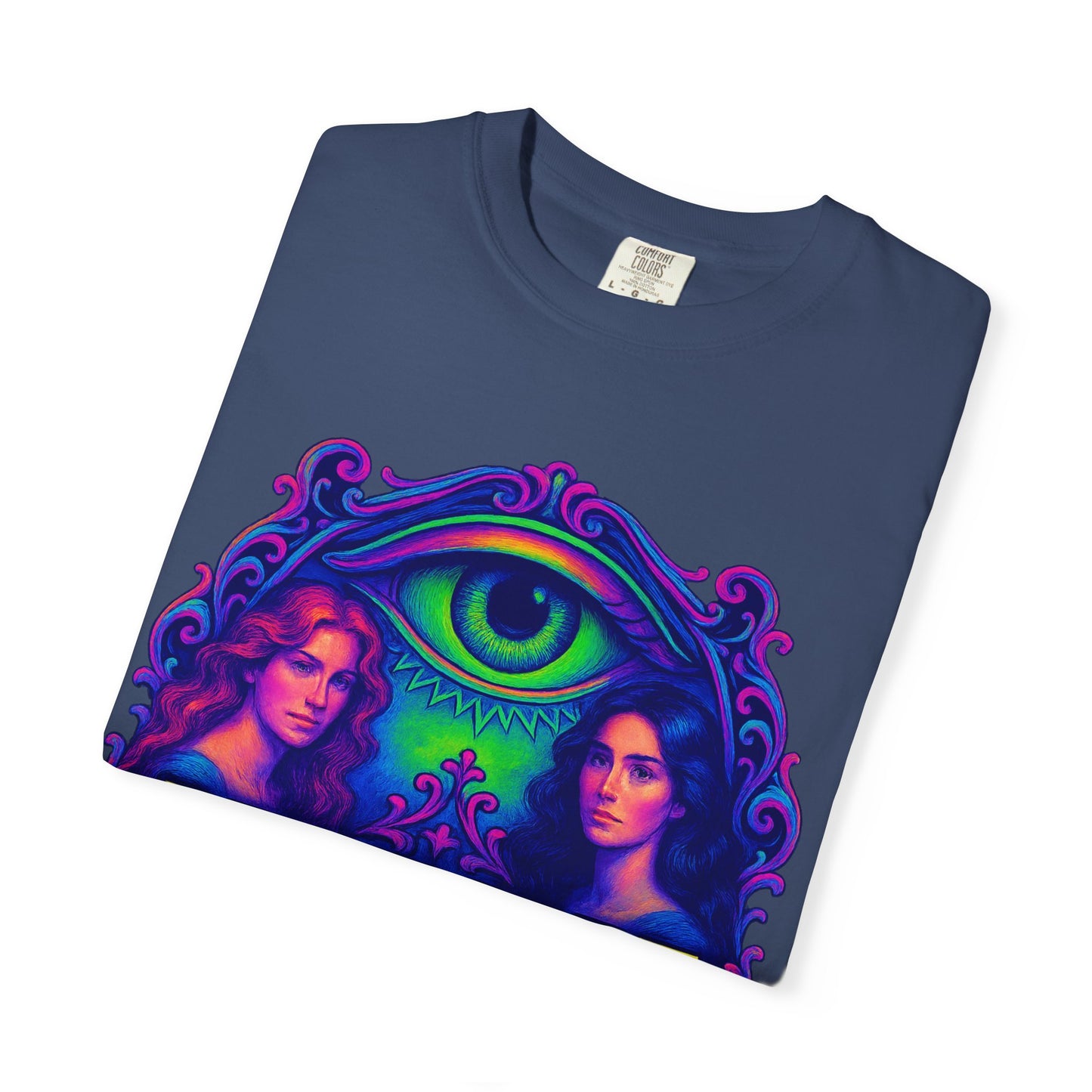 Colorful Graphic T-Shirt with Rebel Art Design, Unique Fashion Tee, Trendy Gift for Her, Casual Wear for Festivals, Online Merchandise