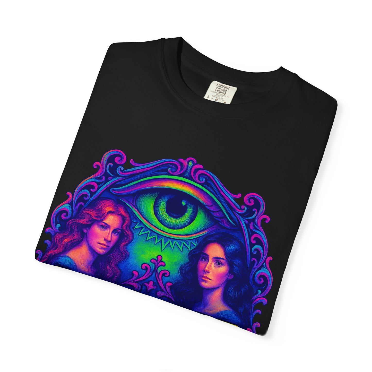 Colorful Graphic T-Shirt with Rebel Art Design, Unique Fashion Tee, Trendy Gift for Her, Casual Wear for Festivals, Online Merchandise
